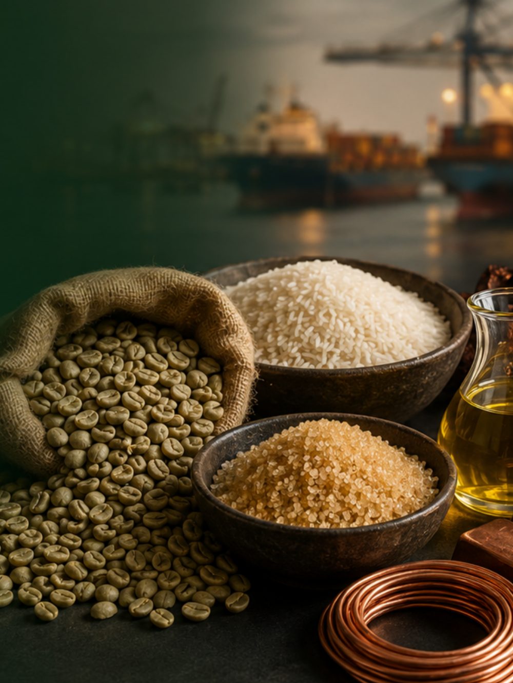 Coffee, rice and agricultural commodities
